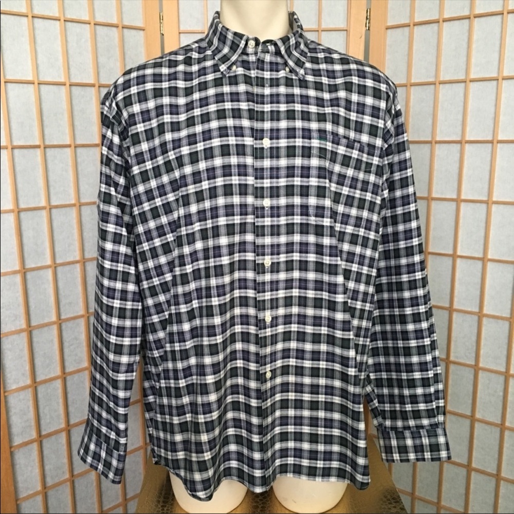 Tommy Hilfiger Long Sleeve Plaid Shirt SZ XL